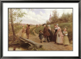 Sunday Morning Láminas por Jennie Augusta Brownscombe