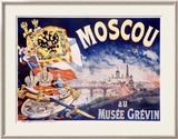 Moscou Oprawiona reprodukcja giclee