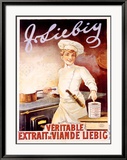 Extrait de Viande Liebig Estampe encadrée par Francisco Tamagno