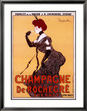 Champagne de Rochegre Estampe encadrée par Leonetto Cappiello