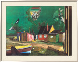 Strange Passage of Birds Over Dangast Pósters por Franz Radziwill Strange Passage of Birds Over Dangast Pósters por Franz Radziwill