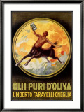 Olii Puri d'Oliva Estampe encadrée par Leonetto Cappiello