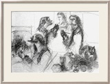 Les fumeurs Limited Edition Framed Print by Bension Enav