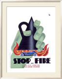 Stop Fire Framed Giclee Print by Charles Loupot