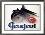 Peugeot Framed Giclee Print by Charles Loupot