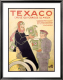 Texaco Lámina giclée enmarcada