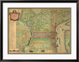 Philadelphia, c.1802 Estampe encadrée par Charles P. Varle