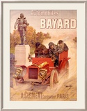 Autos Bayard Estampe encadrée par Hugo D'Alesi