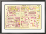 Boston: Wards 9, c.12, c.1895 Innrammet Giclee-trykk av George Washington Bromley