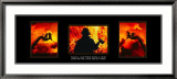Courage : triptyque de pompier Affiche