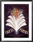 Orell Füssli Estampe encadrée par Charles Loupot
