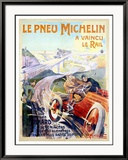 Michelin-Reifen Gerahmter Giclée-Druck von Ernest Montaut