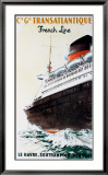 Cie Gle Transatlantique Innrammet Giclee-trykk av Albert Brenet Cie Gle Transatlantique Innrammet Giclee-trykk av Albert Brenet