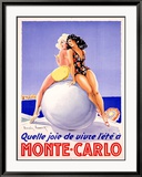 Monte Carlo, Quelle Joie Framed Giclee Print by Louis Icart