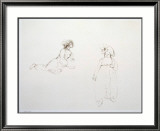 Croquis V Reproduction encadrée édition limitée par Leonor Fini