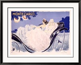 Monte-Carlo Estampe encadrée