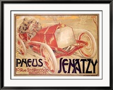 Neumáticos Jenatzy Lámina giclée enmarcada por Georges Gaudy Neumáticos Jenatzy Lámina giclée enmarcada por Georges Gaudy