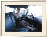 50's Pin-Up Girl Framed Giclee Print by David Perry