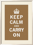 Keep Calm and Carry On Lámina