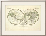 Darstellung Der Isodynamischen Linien, c.1839 Innrammet Giclee-trykk av Heinrich Berghaus