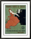 Pianos Ortiz & Cusso Lámina giclée enmarcada por Leonetto Cappiello Pianos Ortiz & Cusso Lámina giclée enmarcada por Leonetto Cappiello