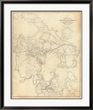 Civil War: White House To Harrisons Landing, c.1862 Estampe encadrée par Henry L. Abbot