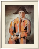 Arlequin les mainscroisees, 1923 Art par Pablo Picasso