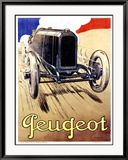 Peugeot 1919 Lámina giclée enmarcada por René Vincent Peugeot 1919 Lámina giclée enmarcada por René Vincent