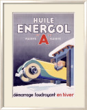 Huile Energol Framed Giclee Print by René Vincent