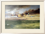 WWII, AAF B-24D Consolidated Bomber Estampe encadrée par Paul Wollman