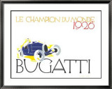 Bugatti: Le Champion Du Monde Lámina enmarcada de edición limitada por Ernst Deutsch-dryden