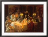 Fin du dîner Affiches par Jules-Alexandre Grün
