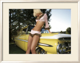 50's Pin-Up Girl Framed Giclee Print by David Perry