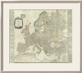 Composite: Europe, c.1787 Framed Giclee Print by Thomas Kitchin