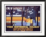 Your Continental Holiday Innrammet Giclee-trykk av Irwin Brown