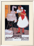 Johns Wash Machine Framed Giclee Print by Adolf Karpellus