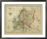 Antique Map of Europe Prints by Alvin Johnson