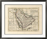 Arabia, Agreeable To Modern History Særudgave - indrammet tryk af H. Moll Arabia, Agreeable To Modern History Særudgave - indrammet tryk af H. Moll
