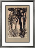 Paysage aux grands pins Innrammet trykk – spesialversjon av Guy Bardone