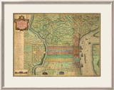 Philadelphia, c.1802 Estampe encadrée par Charles P. Varle