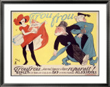 Le Frou-Frou, Zeitung Gerahmter Giclée-Druck von Marcel Vertes