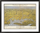 Virginia, Maryland Delaware and The District of Columbia, c.1861 Estampe encadrée par John Bachmann