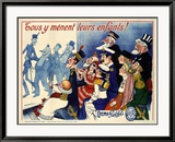 Cinema Pathe Innrammet Giclee-trykk av Adrien Barrere Cinema Pathe Innrammet Giclee-trykk av Adrien Barrere