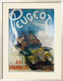 Peugeot Estampe encadrée par G. De Burggrill