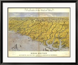 North and South Carolina and Part of Georgia, c.1861 Innrammet Giclee-trykk av John Bachmann North and South Carolina and Part of Georgia, c.1861 Innrammet Giclee-trykk av John Bachmann