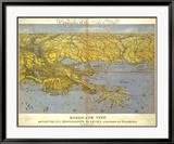 Louisiana, Mississippi, Alabama and Part of Florida, c.1861 Estampe encadrée par John Bachmann