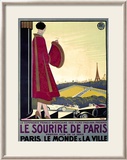Le Sourire de Paris Innrammet Giclee-trykk av Bernard Becan Le Sourire de Paris Innrammet Giclee-trykk av Bernard Becan