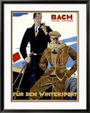 Bach, Fur den Wintersport Inramat gicléetryck av Julius Ussy Engelhard Bach, Fur den Wintersport Inramat gicléetryck av Julius Ussy Engelhard