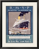 RMSP to South America Lámina giclée enmarcada por Kenneth Shoesmith