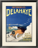 Auto Delahaye Framed Giclee Print by Pierre Andry-Farcy